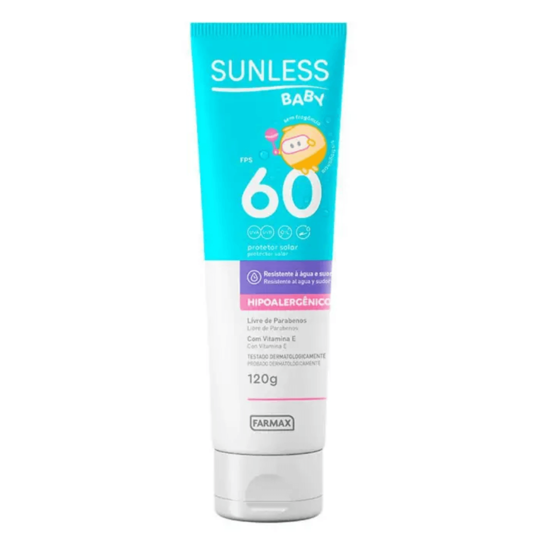 Protetor Solar Sunless Baby FPS 60 120g